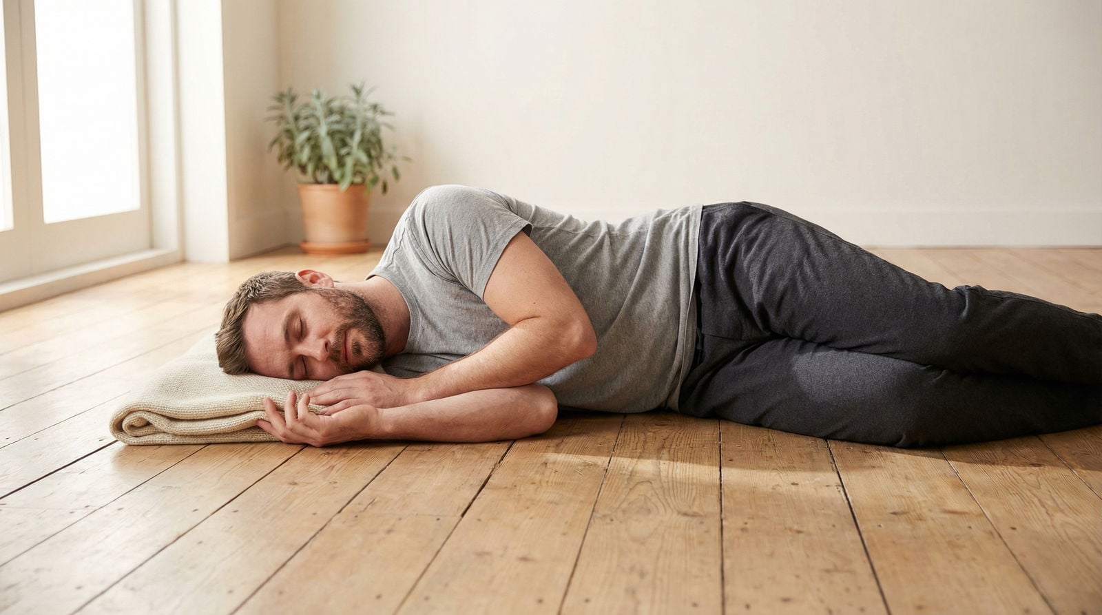 Bienfaits de dormir par terre : science du sommeil minimal