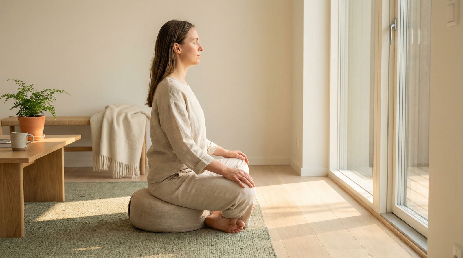 Guida postura meditazione: Siediti comodo per 20+ min
